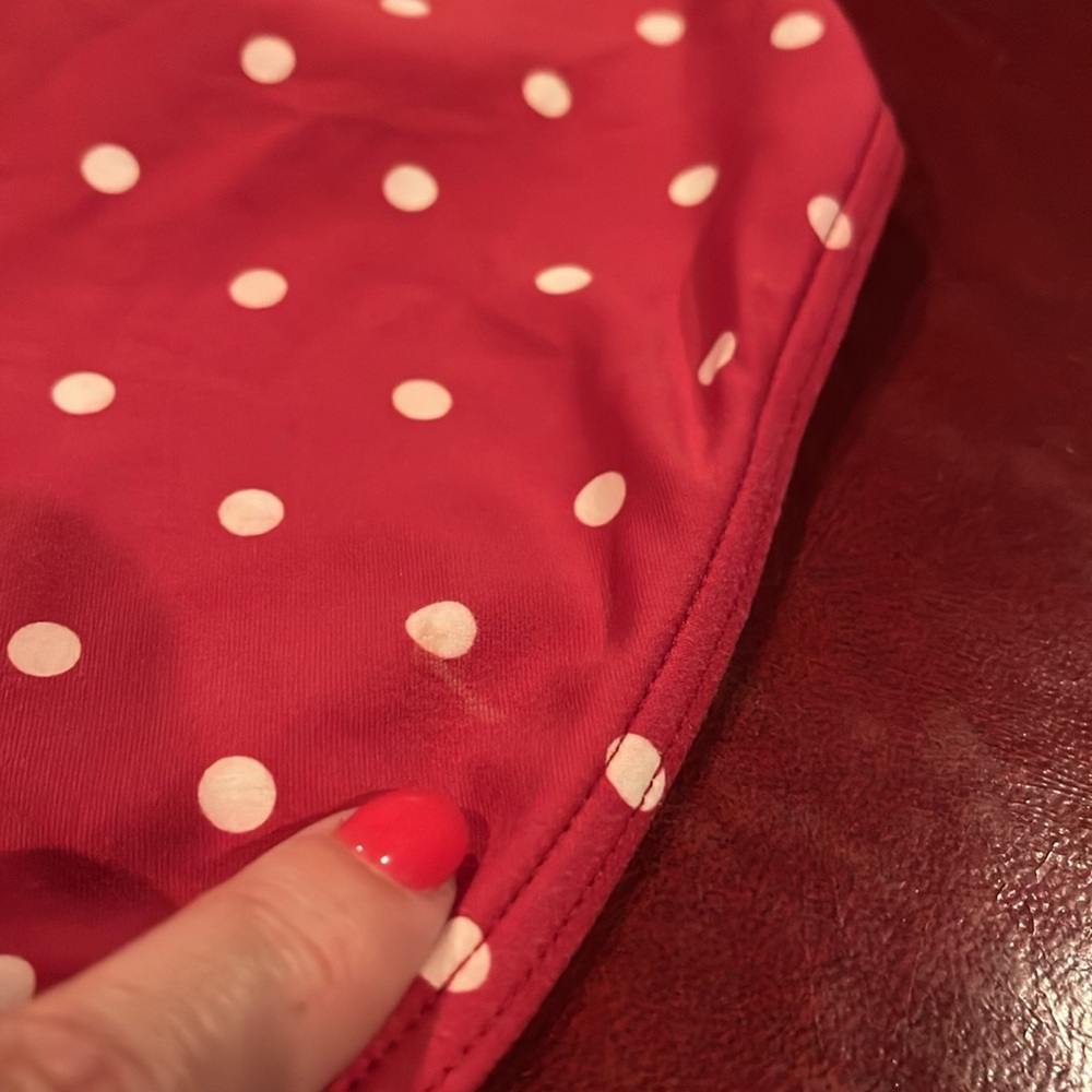 Niptuck Red Polka Dot one piece Swimsuit size 10 - Picture 10 of 10